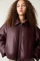 Burgundy Bomber Jacket