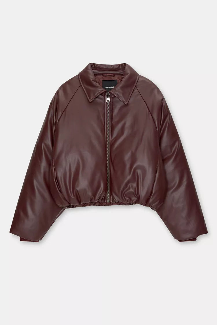 Burgundy Bomber Jacket