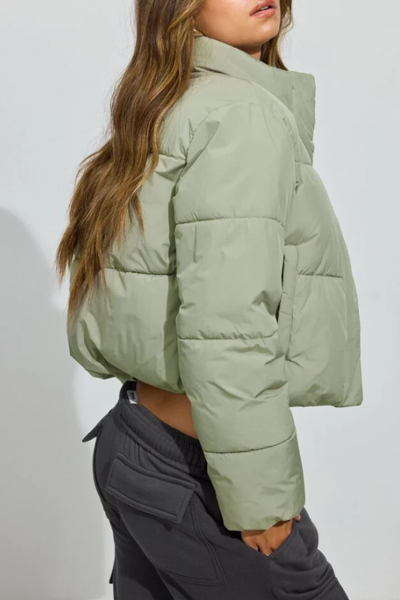 Sage Mini Puffer Jacket